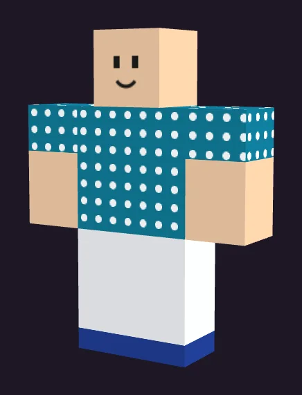 Ocean dots Roblox outfit made with the Skinomics outfit maker